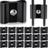 18 Pcs Gridwall Joining Clips Black Wire Grid Panel Connector Grid Panel Joiner Connectors Grid Wall Clamps Grid Connectors for Wall Grid Panels (...