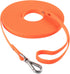 Dog Training Long Leash Waterproof Long Line Heavy Duty Outdoor Recall Lead 10ft 15ft 20ft 30ft 50ft for Small Medium Large Dog (15FT, Orange)...
