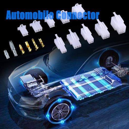 Swpeet 580Pcs 2.8MM Automotive Electrical Wire Connectors Kit, 2.8mm 2 3 4 6 9 Pin Automotive Electrical Wire Connectors Pin Header Crimp Wire Ter...