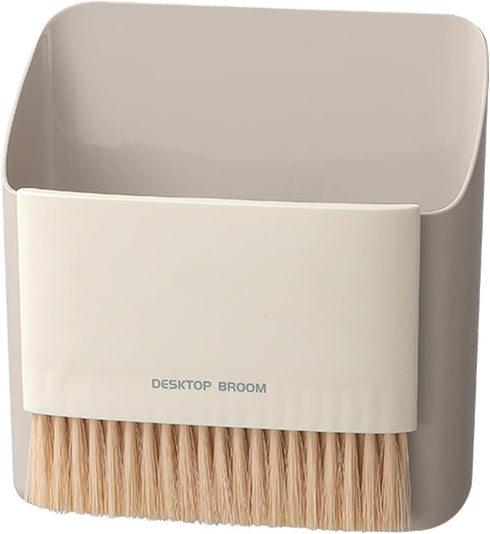 Small Broom and Dustpan Set, Portable Hand Whisk Broom Brush, Mini Hanging Trash Can,Soft Bristle Household Brooms with Dust Pan Combo Set for Cle...