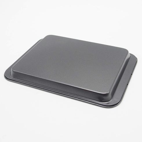 Small Baking Sheet Nonstick 9.45 X 7.09 Inch (Inner 7.5x6), 8 Inch Mini Cookie Tray Toaster Conventional Oven Pan No Warp No Rust Magnetic Bakewar...