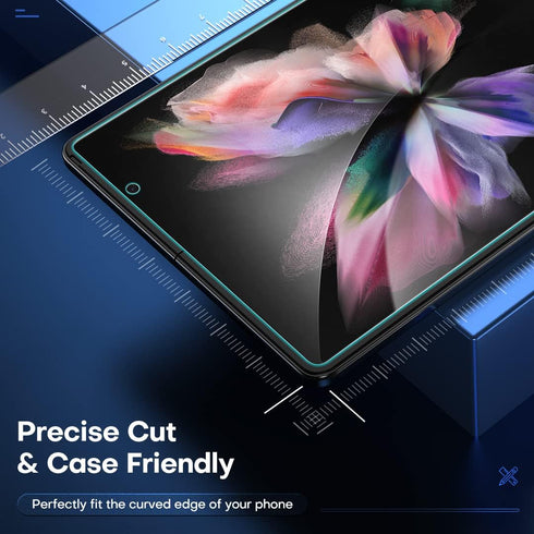 TOCOL [6 Items Designed for Samsung Galaxy Z Fold 3 5G- 2 Pack Front Tempered Glass Screen Protector + 2 Pack Inside TPU Screen Protector + 2 Pack...