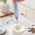 Milk Frother Handheld Rechargeable - Electric Whisk 3 Speed Adjustable, Coffee Frother Wand with 3 Stainless Whisks, Electric Foam Maker, Drink Mi...