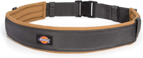Dickies Heavy-Duty Padded Work Belt for Contractors, Quick-Release Buckle, Adjustable, 3-Inch Width, Holds Most Tool Belt Pouches, Grey/Tan...