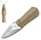 REAT mini EDC utility fixed blade knife, 6 inch 440C steel small spear point neck knife with necklace plastic sheath for outdoor, camping, hiking,...