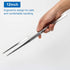 AHIER 12inch Kitchen tweezer Stainless Steel, Long tweezer with Precision Serrated Tips for Cooking Pincette for Sea food, Bar Tweezer...