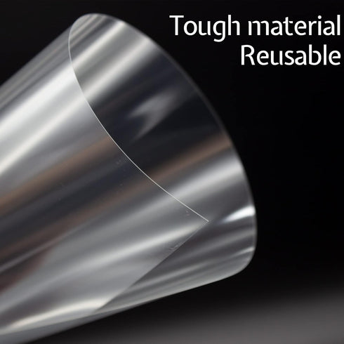 7 Mil Blank Mylar Stencil Sheet (10Pcs),12 x 12 Inch Clear Plastic Sheets, Acetate Sheets for Crafts, Plastic Sheets for Cutting Machine, PET Sten...