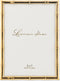 Lawrence Frames 5" W x 7" H Gold Metal Picture Frame with Bamboo Design (712257)...