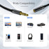 3.5mm Headphone Extension Cable (6Ft/1.8M), 4 Pole Hi-Fi Sound Audio Cable Male to Female AUX Cord, Auxiliary Stereo Extender for Speakers, PC, MP...
