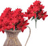 BANBERRY DESIGNS Poinsettia Picks - Set of Poinsettias Stems - 7 Red Christmas Flowers Each - 11" H - Poinsettia Flower Bunch for Decorations - Ho...
