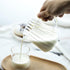 CHOOLD Elegant Wave Shaped Crystal Glass Creamer Coffee Pitcher/Serving Jug for Kitchen - Milk and Sauce - 8.5 oz...