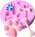 2 Pcs Cat Paw, Dog Paw And Bone Shape Flexible Silicone Molds - Fondant, Candy, Icing, Biscuit Decor, Chocolate, Polymer Clay, Resin, Epoxy...