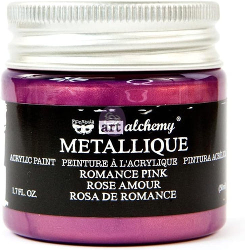 Prima Marketing 965174 Metallique Romance Pink Finnabair Art Alchemy Acrylic Paint 1.7 Fl. Oz...