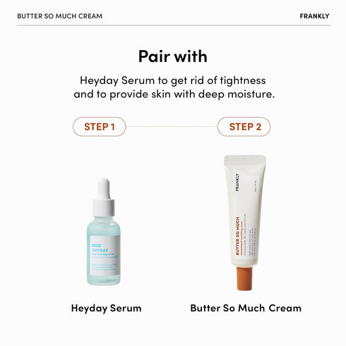 FRANKLY Butter So Much Cream - Intense Moisturizing | 20% Vegan Butter & Plant Oils | 5% Murumuru Butter & 6.3% Jojoba | For Dry & Sensitive Skin ...