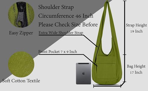 Your Cozy Crossbody Handbag Boho Handmade Cotton Bag For Unisex...