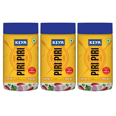Keya Piri Piri - Instant Seasoning Mix Original Flavour 3 Way Sprinkler Cap (Pack Of 3) 240 Grams....