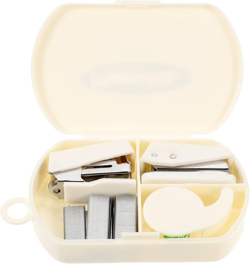 Staplers for Desk Mini Stapler 1 Set Desk Accessory Kits 3 in 1 Desktop Stapler Hole Punch Tape Dispenser Office Supplies Set for Office Home Stat...