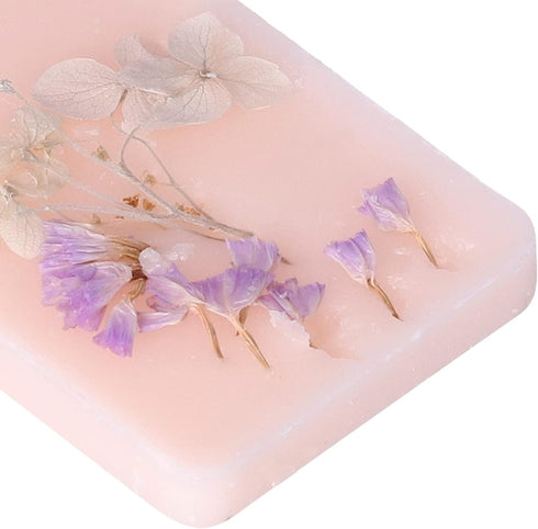 Restokki Light Rose Flavor Aromatherapy Wax Tablets, Cute Pink 3Pcs Paraffin Flower & Floral Air Freshener Cubes Collection for Wardrobe Office, C...