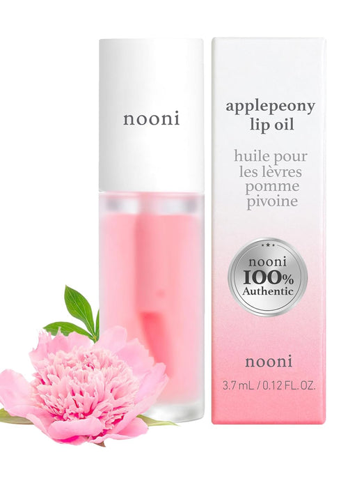 NOONI Korean Lip Oil - Applepeony | Lip Stain, Gift, Long-Lasting, Moisturizing, Plumping, Revitalizing for Dry Lips, Waterproof, No Peel Off, Kor...