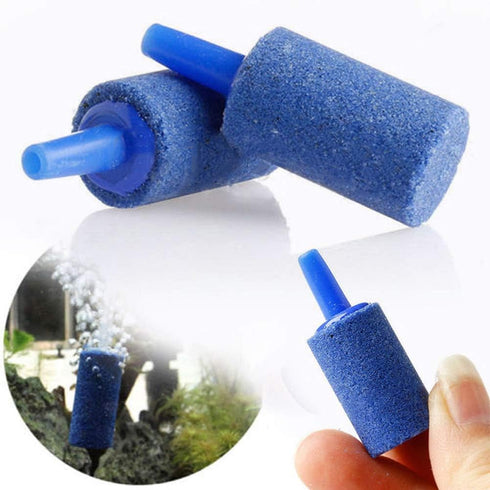 12Pcs Air Stones Cylindrical Air Stone Bubble Diffuser Aquarium Accessories for Aquarium Fish Tank Pump, Blue...