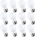 TORCHSTAR 12-Pack 5.5W A15 LED Light Bulbs, 40 Watt Equivalent, 5000K Daylight, E26 Medium Base, G45 Bulb Shape, for Ceiling Fan, Desk Lamp, Vanit...