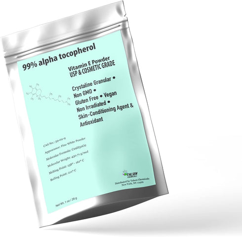Alpha Tocopheryl Acetate Vitamin E Powder for Skin Care DIY Cosmetic Grade 700 IU Acetate Powder (1 Ounce / 28 Gram)...
