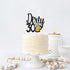 Maicaiffe Black Glitter Dirty 30 Cake Topper - Happy 30th Birthday Cake Topper - Cheers to 30 Years - 30th Birthday Cake Decorations...