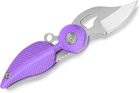 Mini Pocket Knife,Stylish Tool for the Young and Practical (Blade Length: 1.15 inches) (purple)...
