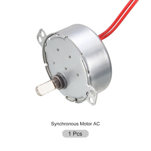 Synchronous Gear Motor AC 24V 1.4-1.7RPM 50-60Hz D Shaft CCW/CW 4W Electric Motor Turntable Motor for Cup Turner Electric Fan...