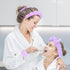 6Pcs Purple Sponge Spa Headbands for Women Wristbands Hair Scrunchies Set Makeup Headband for Facewash Skincare Soft Mother Gift with Daughter Gif...