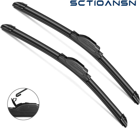 3 Wipers Set for 2003-2009 Lexus GX470, Windshield Wiper Blades Original Equipment Replacement Front and Rear- 22"/21"/16" (Pack of 3) J- HOOK...