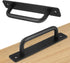 2 Pack Barn Door Pulls 5 inch Garage Handles Long Base Handle Pull for Shed, Gate with Mounting Screws(128mm,2 Pack)...