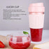 Electric Juicer Cup Mini Portable USB Rechargeable Blender Pink Mixing Bottle for Shakes Fruit Vegetables Frozen Yogurt 300ML...