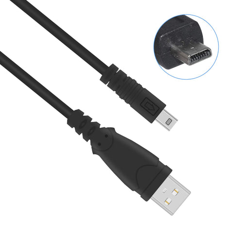 Sqrmekoko USB Interface Data Transfer Cable Compatible with Nikon Digital SLR DSLR D3300 D750 D5300 D7200 D3200, Coolpix L340 L32 A10...