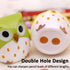 4pcs Cute Owl Pencil Sharpener with Dual Holes, Cartoon Animal Plastic Colored Cat Manual Handheld Small Compact Sharpeners for Student Kids Schoo...