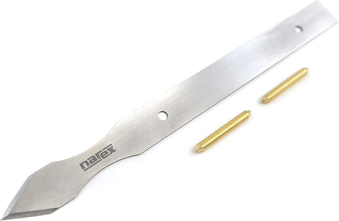 Narex Unhandled Dual Bevel Marking Knife Kit with Finger Indents Stainless Steel Blade (0.030" Thick Blade)...