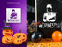 Halloween Stencil Kit - 8 Pack Wall Decals, Reusable Stencils, Wooden Crafts, Rock Painting, DIY Decor for Home & Party, Girl, bat, Halloween Insp...