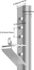 HK 920158 Freezer Shelf Clip, Fridge Cooler Shelf Support, Replacement Shelf Square Buckles Clips, Stainless Steel Hooks Shelf Clip for Refrigerat...