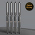 M&G 8 Pcs Fine Point Pen Liquid Rollerball Pens, 0.5mm Black Ink Pens Ultra Fine Point Pens Smooth Writing for Note Taking, Office School Supplies...