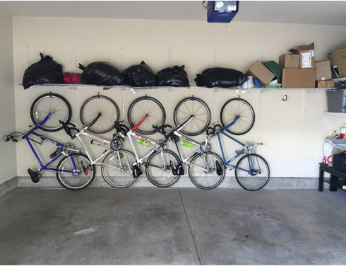 Bike Hooks Heavy Duty Bicycle Storage Hooks Set of 6,Screw-in Utility Storage Hangers Shed Garage Garden Hook Plastic Coated for Wall Mount/Ceilin...