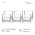 Whole Housewares Square Glass Flower Vase Centerpiece Set - 6 Pack Botanical Arrangements and Candle Holder Decoration - Thick Glass and A Stable ...