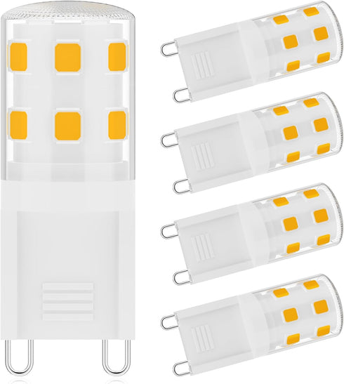G9 LED Bulbs 2W,2Watt Light Bulb 25W Halogen Equivalent 250LM,120V Mini T4 G9 Base 3000K Warm White,No Flicker, for Bathroom, Vanity, Ceiling Lamp...