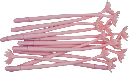 Maydahui 35PCS Cherry Blossom Gel Pen Romantic Flower Pen Soft Silicone Black Ink for Girls Party School Students...