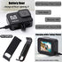 Hero8 Silicon Lens Adsorption Cap and ABS Battery Door Cover with Charging Port (2+1 Packs) for GoPro Hero 8 Black Action Camera?Fire Rock HERO8 P...