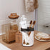 Amolliar Mason Jar Toothbrush Holder- Rustproof Stainless Steel - Holds 2 Toothbrushes and Toothpaste,with Chalkboard Labels - Farmhouse Décor Bat...