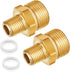 Boltigen M22 x 1/4NPT Pressure Washer Adapter, 2PCS M22 to 1/4 NPT Pressure Washer Coupler, 1/4" Male to M22 Male Adapter, M22 Pressure Washer Hos...