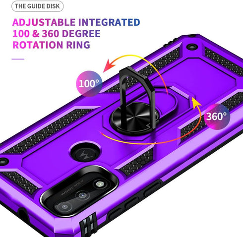 Androgate for Moto G Pure Case, Motorola Moto G Power 2022/ Moto G Play 2023 Case with HD Screen Protector, Military-Grade Ring Holder Car Mount 1...
