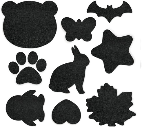 Repair Patches, 9 Pieces self-Adhesive Leather Wear-Resistant Stickers...