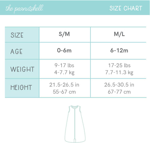 The Peanutshell Wearable Blanket Sleep Sack for Baby Girls, Farmhouse Floral, Sizes up to 12 Months (Small/Medium)...