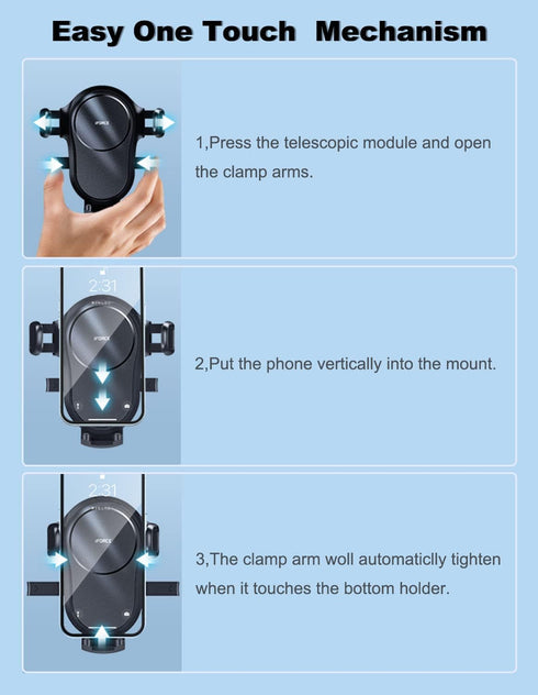 Phone Mount for Car Vent Cell Phone Holder Car Hands Free Cradle in Vehicle Car Phone Holder Mount Fit for Smartphone, iPhone, Cell Phone Automobi...